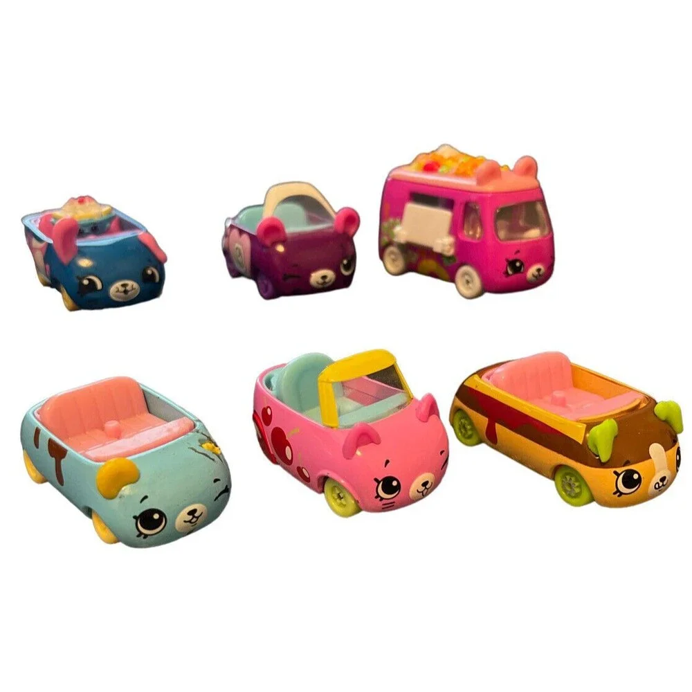 Shopkins Cutie Cars/Vans Lot 6 Moose Die Cast‎ Colorful Toys One Is Damaged